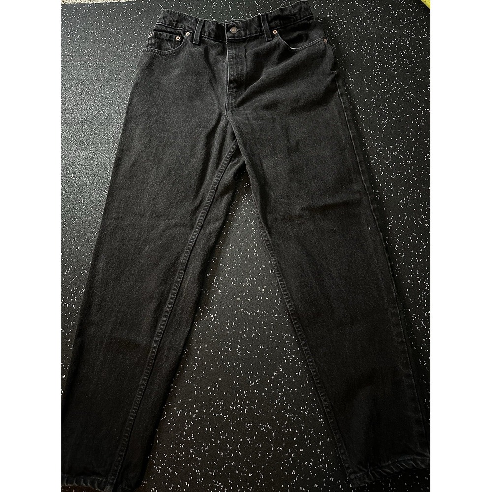 Vintage 90s Womens Levi's 550 Tapered Leg Fit Black Jeans Sz14 Made USA (31x30)